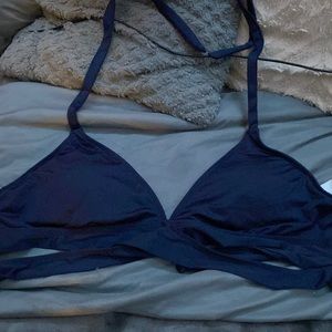 Dark blue bikini top